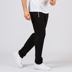 Kian Track Pants // Black + Gray (S)