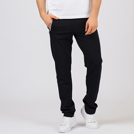 Kian Track Pants // Navy Blue + Gray (S)