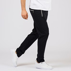 Kian Track Pants // Navy Blue + Gray (S)