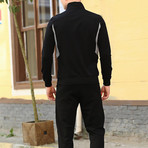 Ben Tracksuit // Black + Gray (S)
