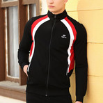 Ben Tracksuit // Black + Red (S)