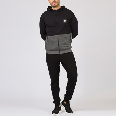 Harrison Sweatshirt I // Black + Anthracite (S)