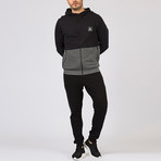 Harrison Sweatshirt I // Black + Anthracite (S)