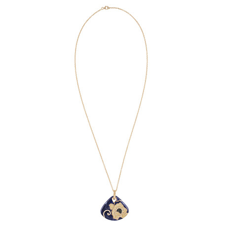 Nouvelle Bague Petali 18k Rose Gold Multi-Stone Pendant Necklace