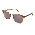 Unisex E3037 Sunglasses // Striped Brown
