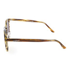 Unisex E3037 Sunglasses // Striped Brown