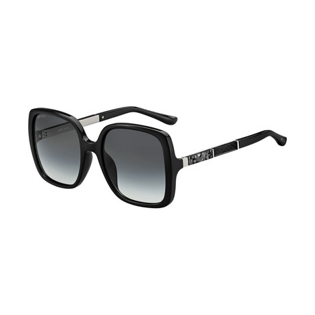 Jimmy Choo // Women's Chari Sunglasses // Black + Silver