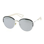 Dior // Women's Round Sunglasses // Crystal + Gray