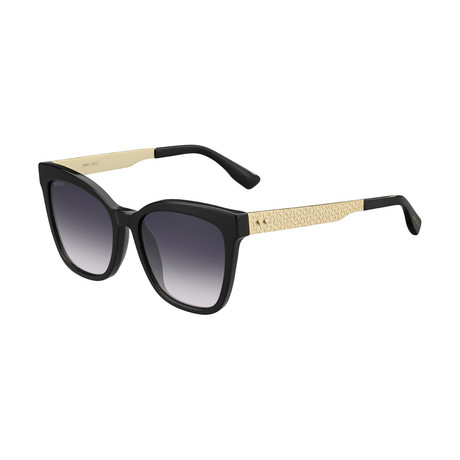 Jimmy Choo // Women's Junia Sunglasses // Black + Gold