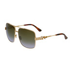 Jimmy Choo // Women's Tonia Sunglasses // Gold