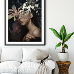 Black Flowers (27.55"W x 19.68"H)