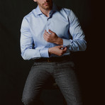 The Anderson Slim Fit Shirt // Blue (S)