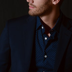 The Daniels Slim Fit Shirt // Navy (XL)
