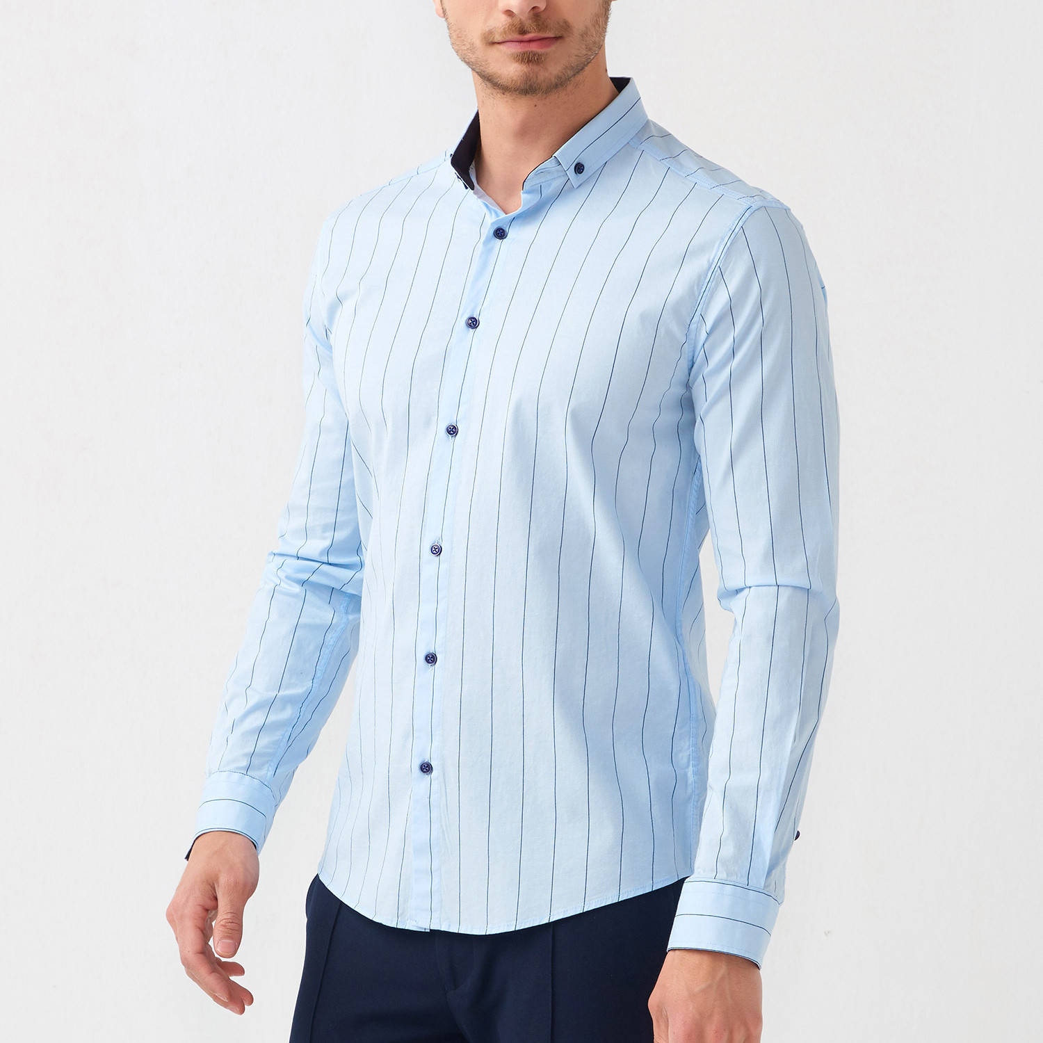 Evan Shirt // Blue (XL) - Summer Shirting Clearance - Touch of Modern