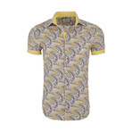 Pete Casual Short Sleeve Button Down Shirt // Yellow (L)