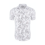 Sheldon Casual Short Sleeve Button Down Shirt // White (XL)