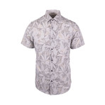 Tyree Casual Short Sleeve Button Down Shirt // Grey (S)