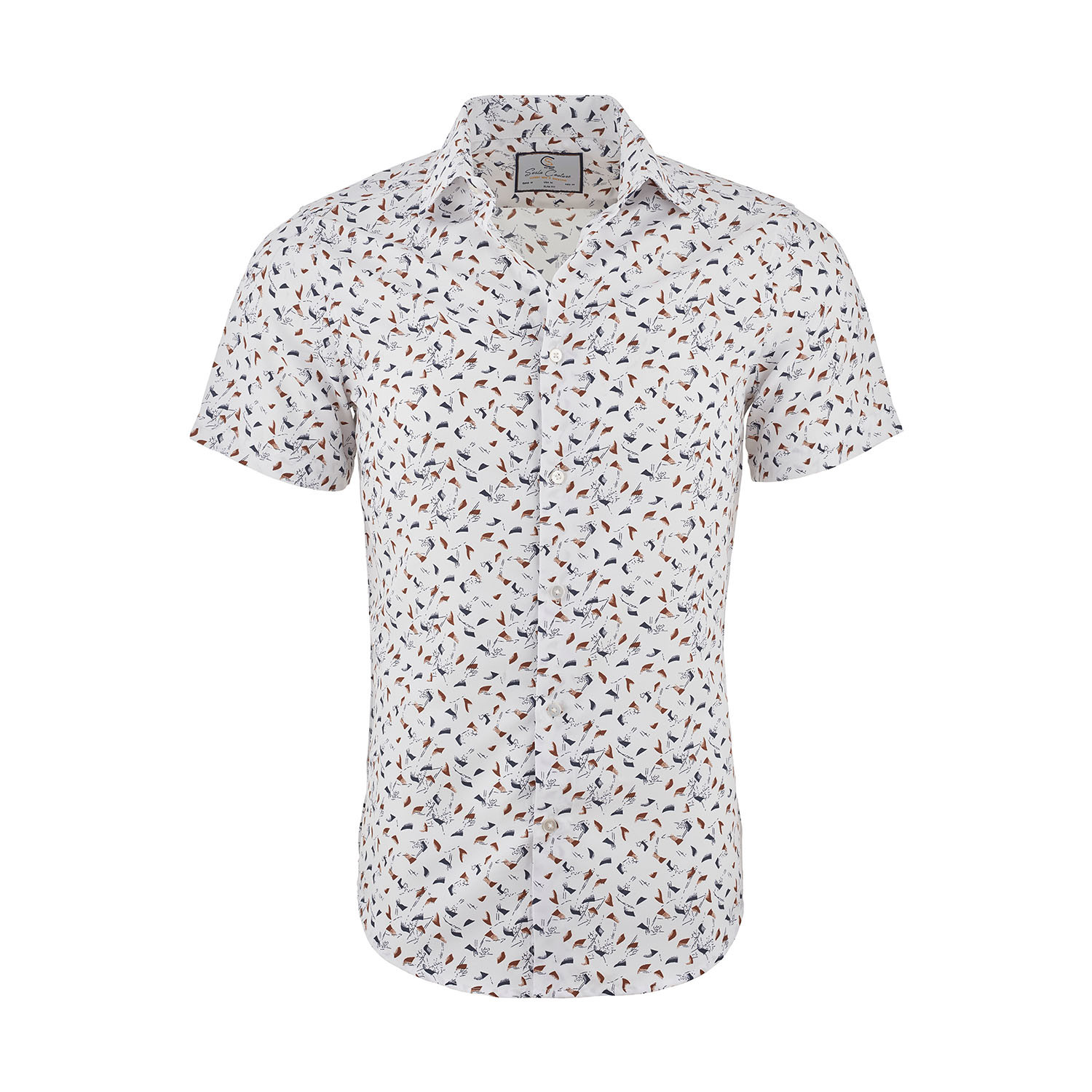 Mark Casual Short Sleeve Button Down Shirt // Beige (XL) - Suslo ...