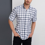 Lewis Button-Up Shirt // Dark Blue (Small)