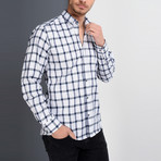 Lewis Button-Up Shirt // Dark Blue (Medium)