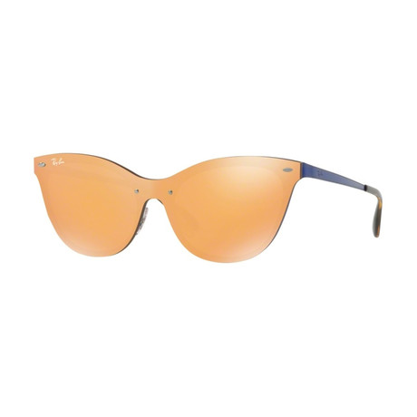 Women's Cateye Sunglasses // Blue + Orange