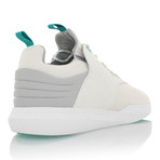 Deross Low Top Sneaker // White + Gray (US: 10.5)