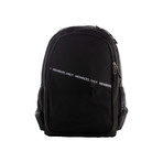 Diagonal Zip Backpack // Black