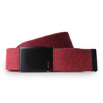 Reversible Double Faced Belt // Red + Black