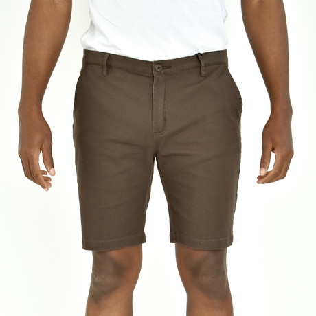 Twill Shorts // Olive Brown (30)