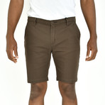 Twill Shorts // Olive Brown (32)