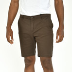 Twill Shorts // Olive Brown (34)