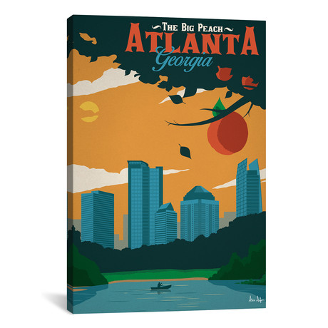 Vintage Atlanta (18"W x 26"H x 0.75"D)