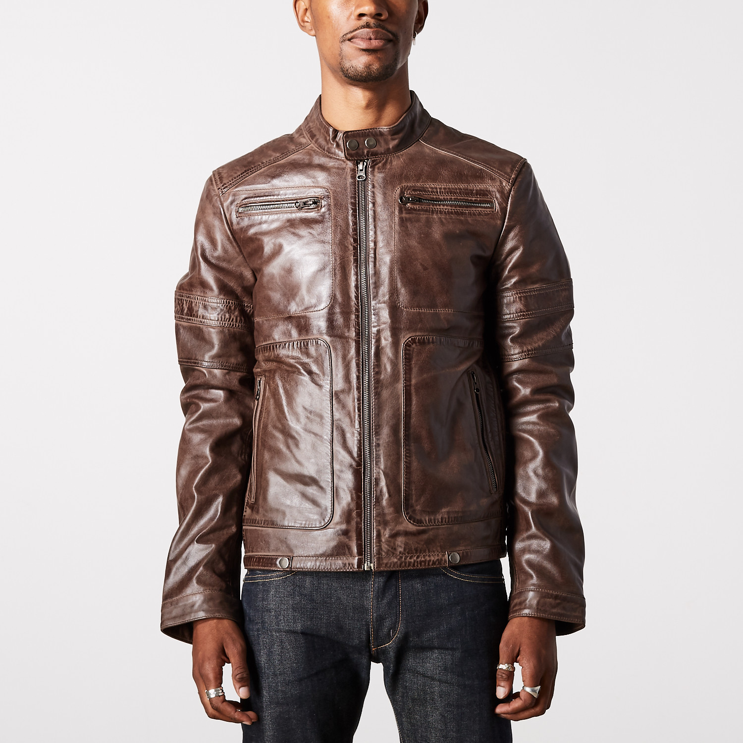 Hermes Biker Jacket // Brown (XS) - Threads of Apollo - Touch of Modern