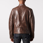 Hermes Biker Jacket // Brown (L)