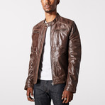 Hermes Biker Jacket // Brown (XL)