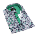 Nicolau Print Button-Up Shirt // Multicolor (M)
