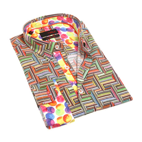 Jiri Print Button-Up Shirt // Multicolor (S)