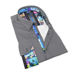 Aesop Print Button-Up Shirt // Black (L)
