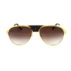 Cartier // Men's CT0034S Sunglasses // Gold + Brown Gradient