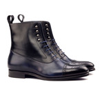 Balmoral Boot // Navy + Black (UK: 6.5)