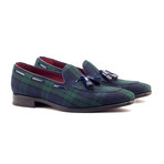 Loafer Tassels // Navy + Green (UK: 7.5)