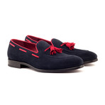 Loafer Tassels // Navy + Red (UK: 7)