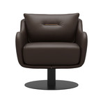 Platt Lounge Chair // Cacau Leather