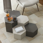 Centre 10 in. Occasional Table // Glossy Dark Gull Gray