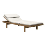 Vestry Daybed // Soft Snow Leather + Walnut