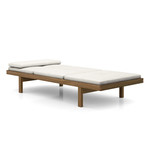 Vestry Daybed // Soft Snow Leather + Walnut