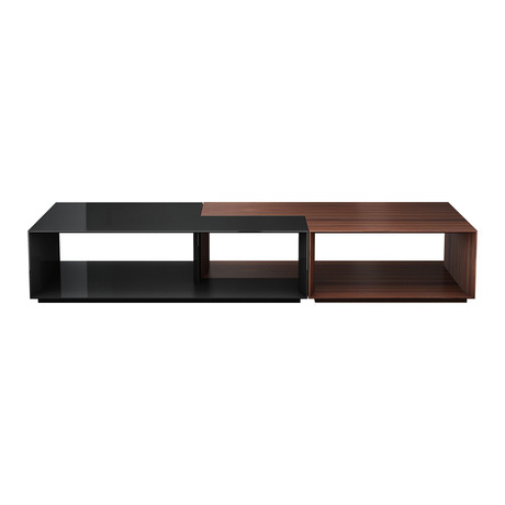 Putney Jigsaw Coffee Tables // Rosewood + Glossy Black