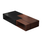 Putney Jigsaw Coffee Tables // Rosewood + Glossy Black