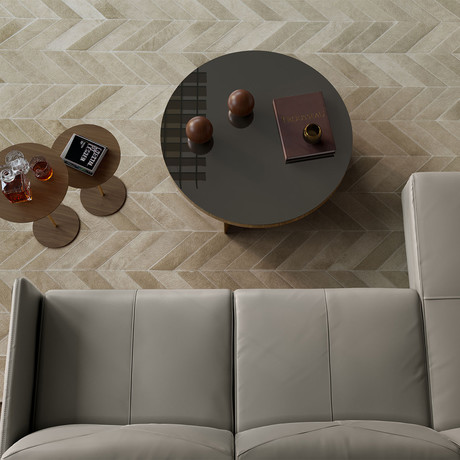 Longford Coffee Table // Walnut + Bronze