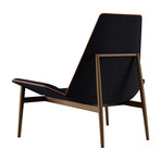 Kent Lounge Chair (Raw Linen + White)